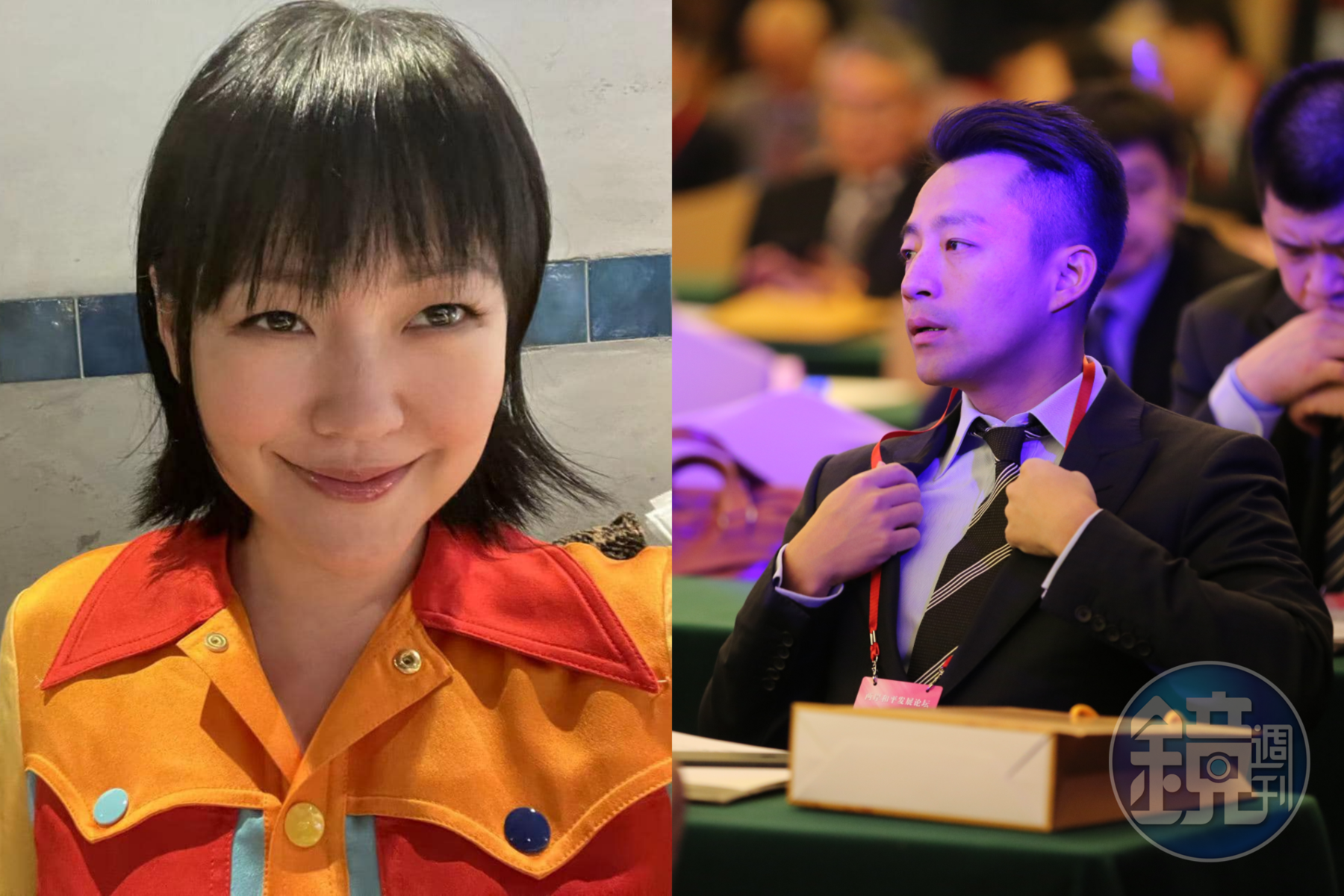 汪小菲(右)今日突然在微博怒嗆小S(左)「是不是今天藥又吃多了」。(翻攝自小S臉書、本刊資料照)