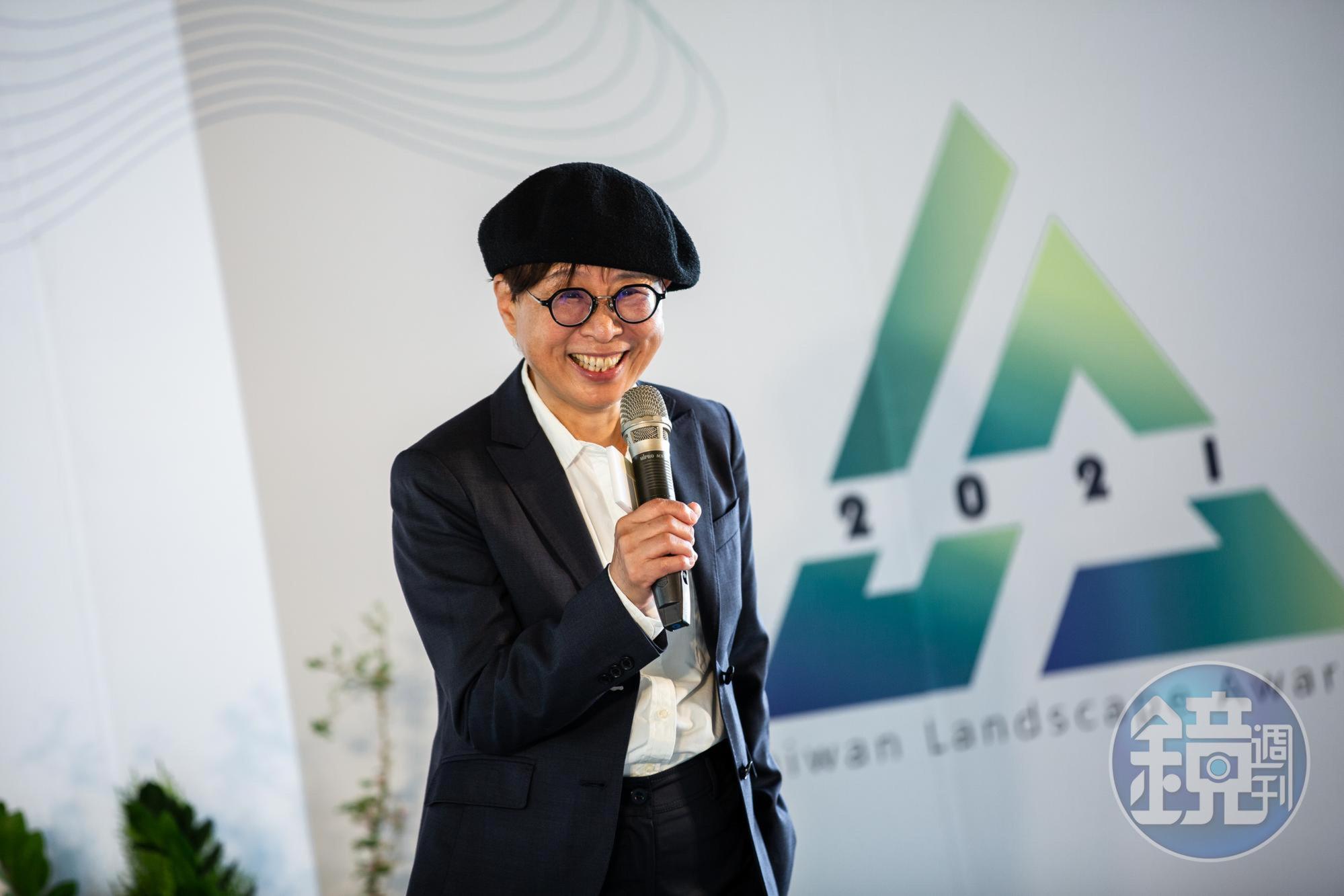 郭中端在景觀學會年度大會演講。