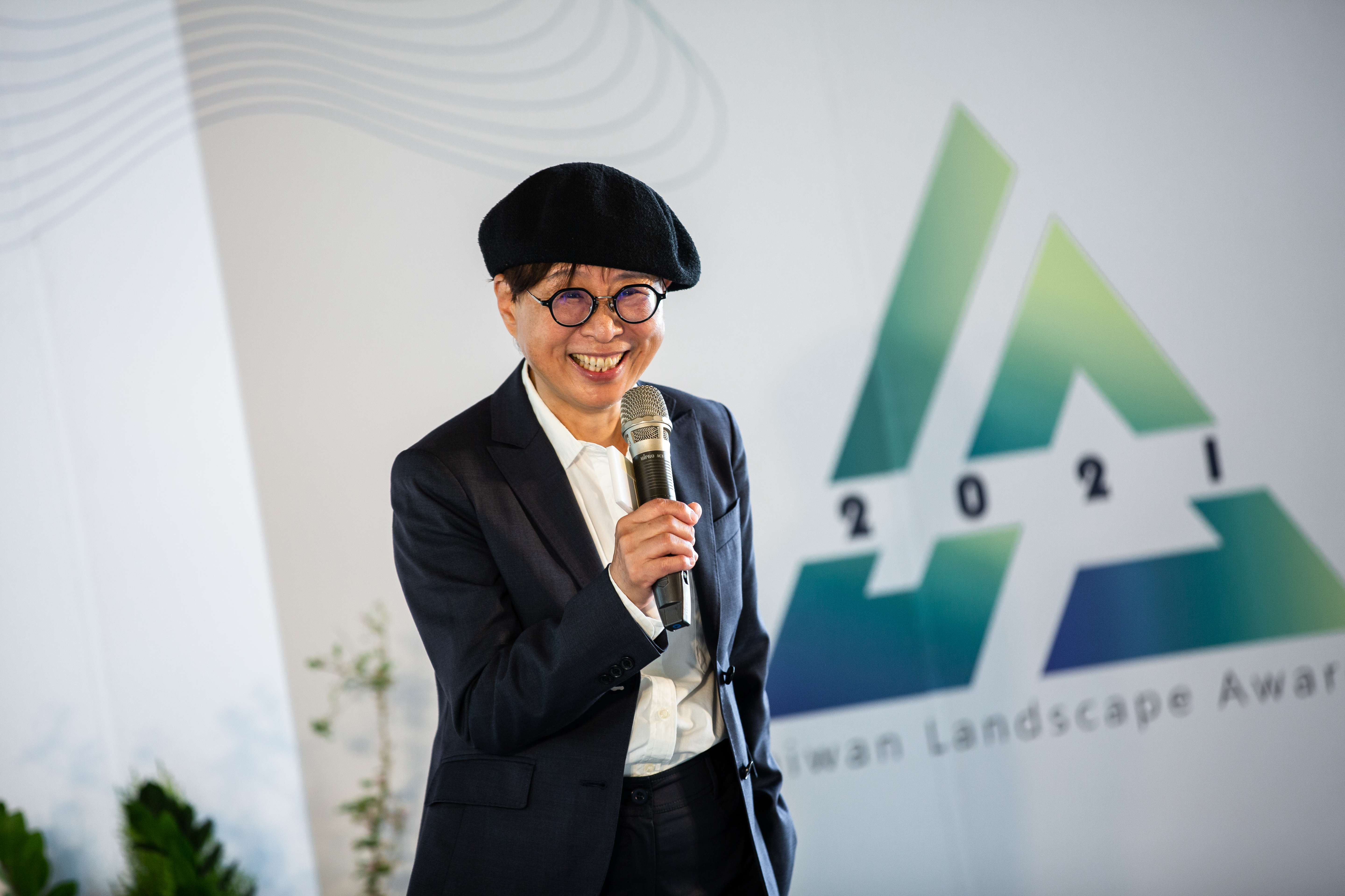 郭中端在景觀學會年度大會演講。