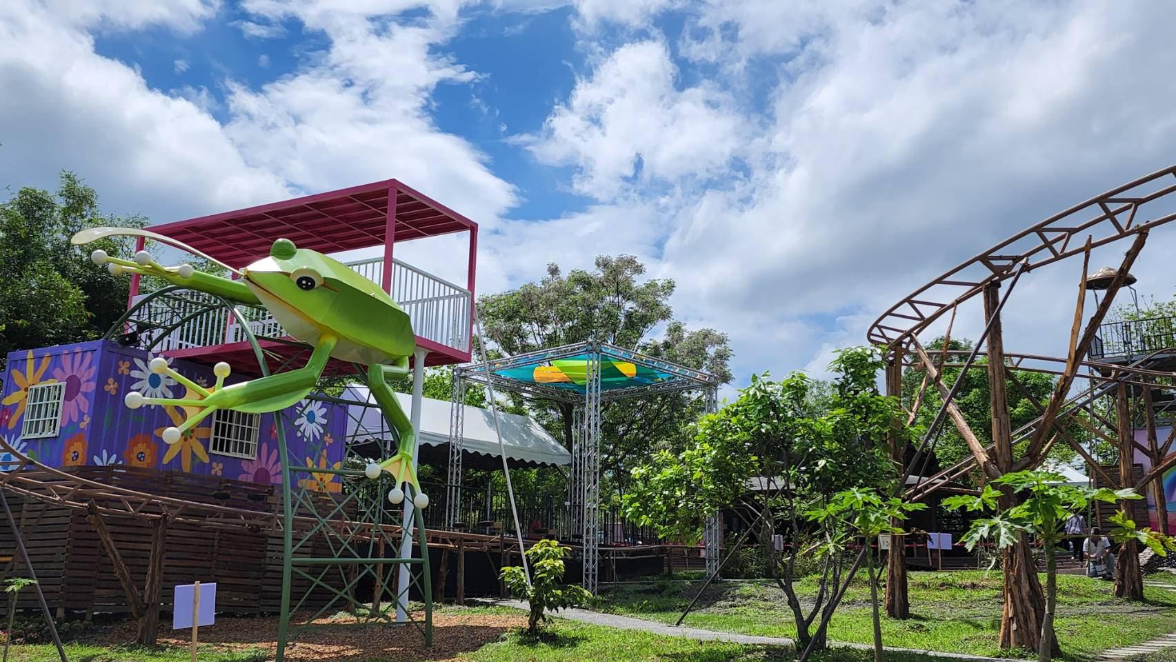 宜蘭綠色博覽會在29日出現確診者足跡，昨收到通知後今緊急休園清消。（翻攝自綠色博覽會臉書粉專）