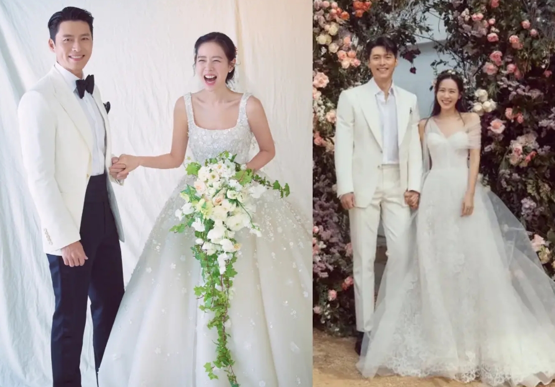 《愛的迫降》玄彬與孫藝真婚紗照曝光，羨煞眾人。（網路圖片）