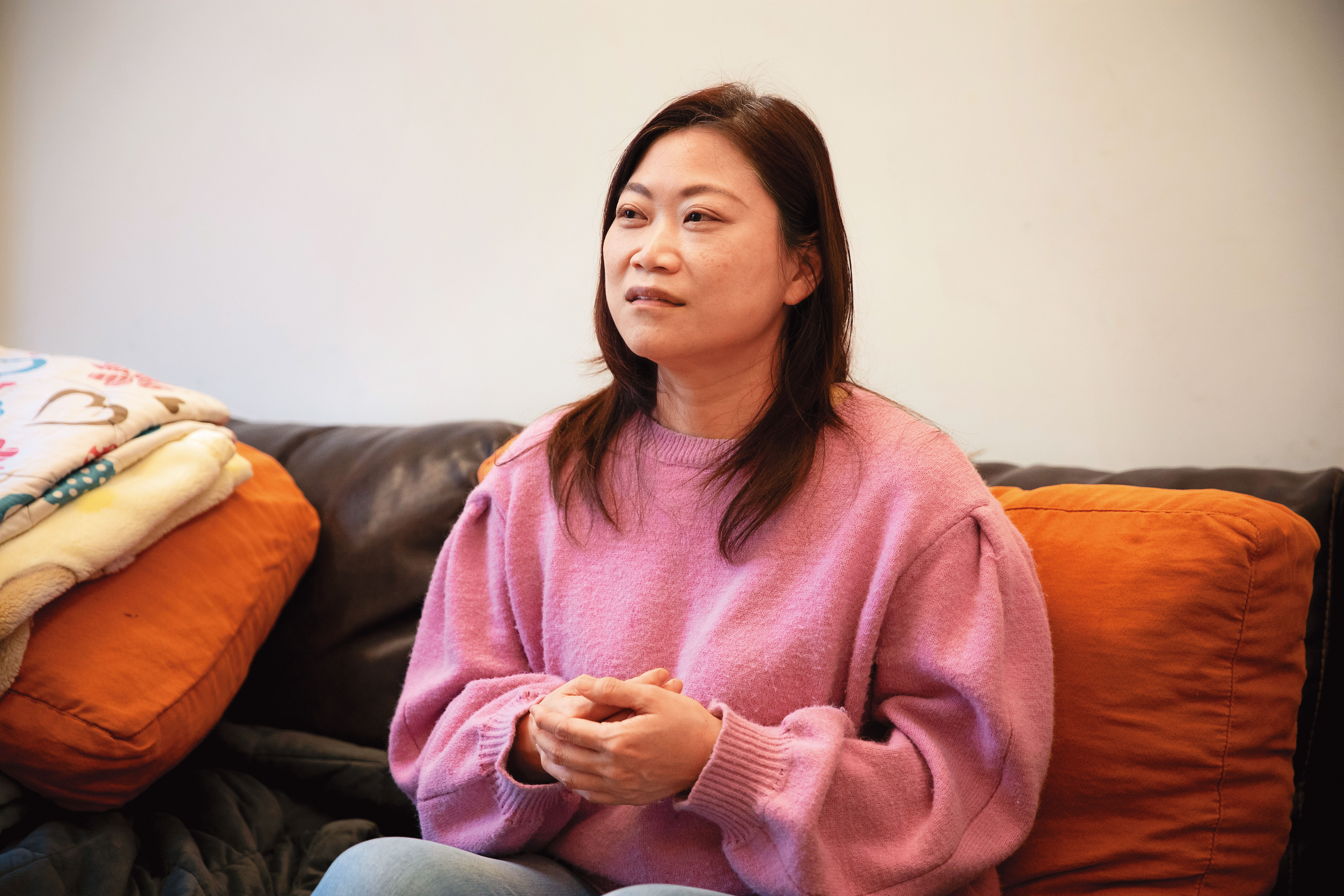 陳星羽很心疼女兒因父母離婚，經歷生活環境變動與許多波折。（攝影／王漢順）
