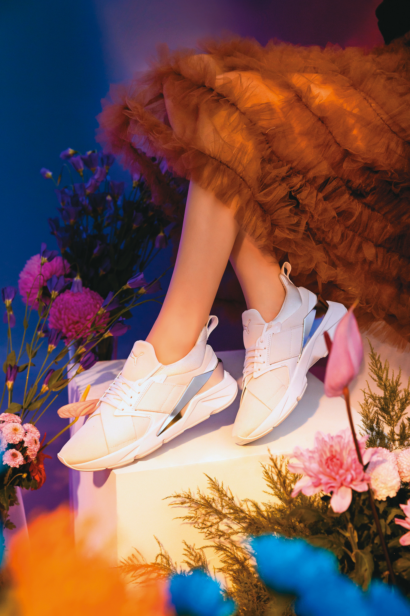 MUSE X5 Metal純白色鞋款 NT$3,280（PUMA提供）