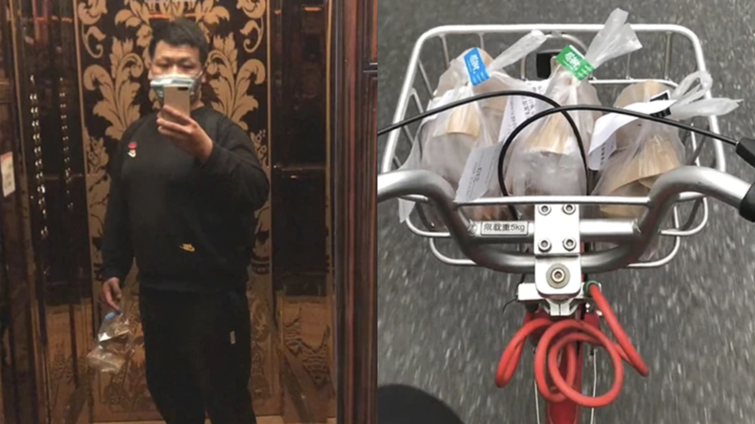 孟偉擁有高學歷，但卻一直畢不了業，最後因為孩子生病，所以出來當外送員賺錢。（翻攝自孟偉抖音）