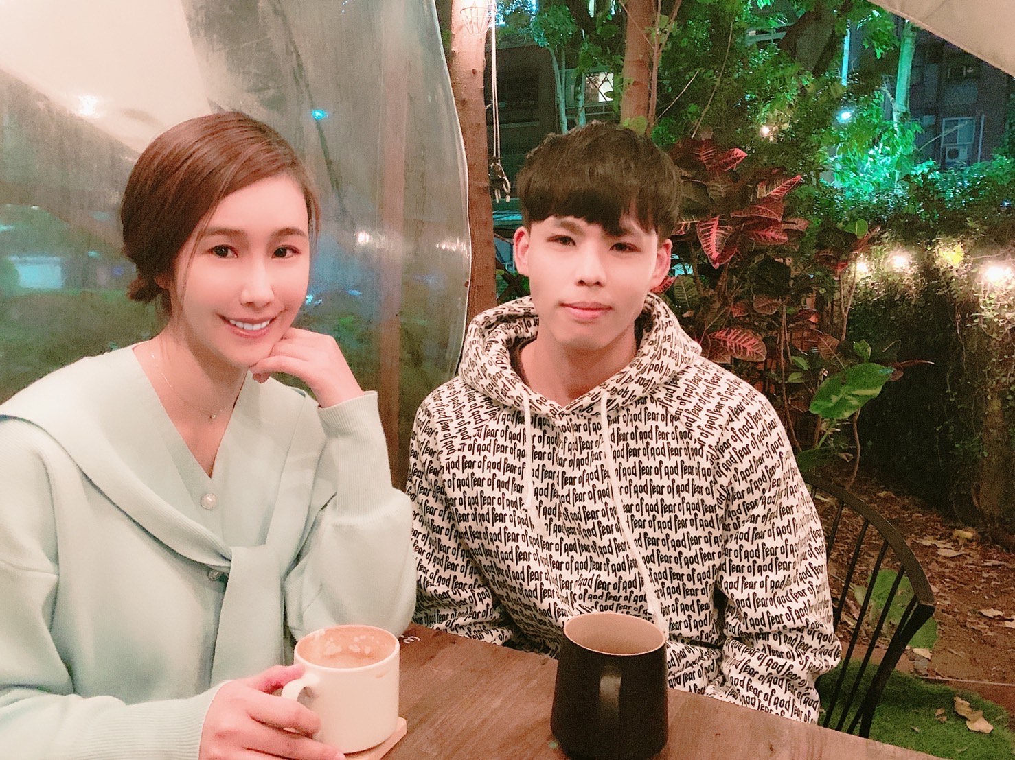 黃心娣拍微電影《逐步輕熟》跟新人張均合作，因兩人都是基督徒話題特別多。（陳孝志提供）