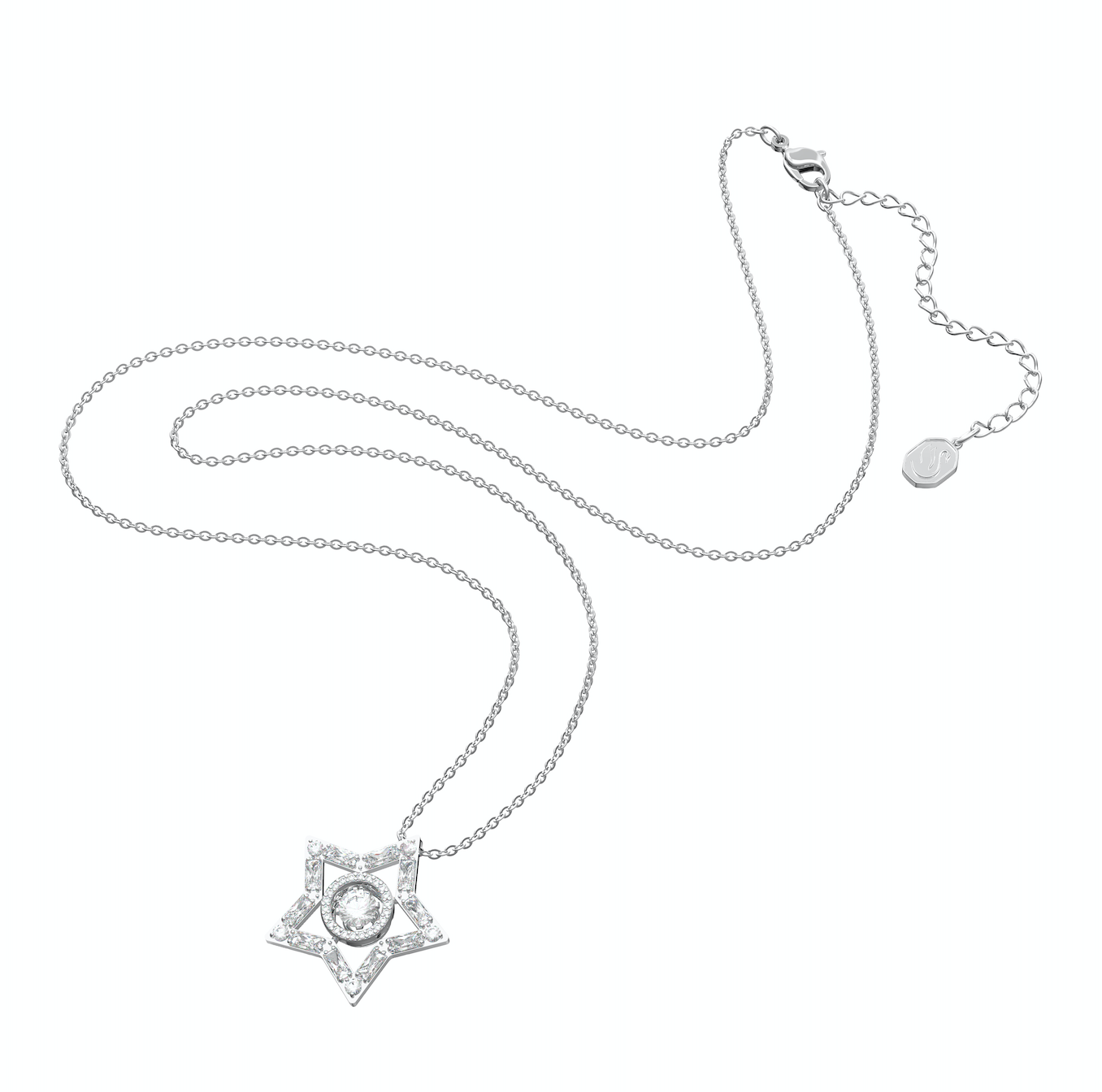 白色Stella星星鏈墜 NT$6,350 SWAROVSKI。（SWAROVSKI提供）