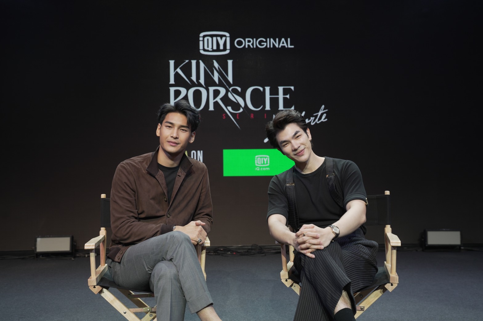 Apo（左）與Mile首度挑戰BL題材，希望粉絲們會喜歡《Kinn Porsche 黑幫少爺愛上我》。（愛奇藝國際站提供）