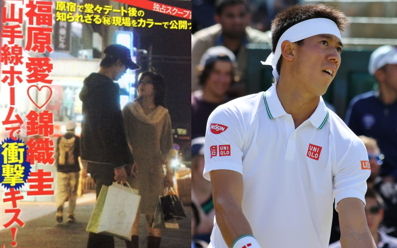 福原愛與錦織圭的戀情轟動日本媒體圈,兩人交往期間成績也雙雙下滑。(翻攝自《FRIDAY》、維基百科)