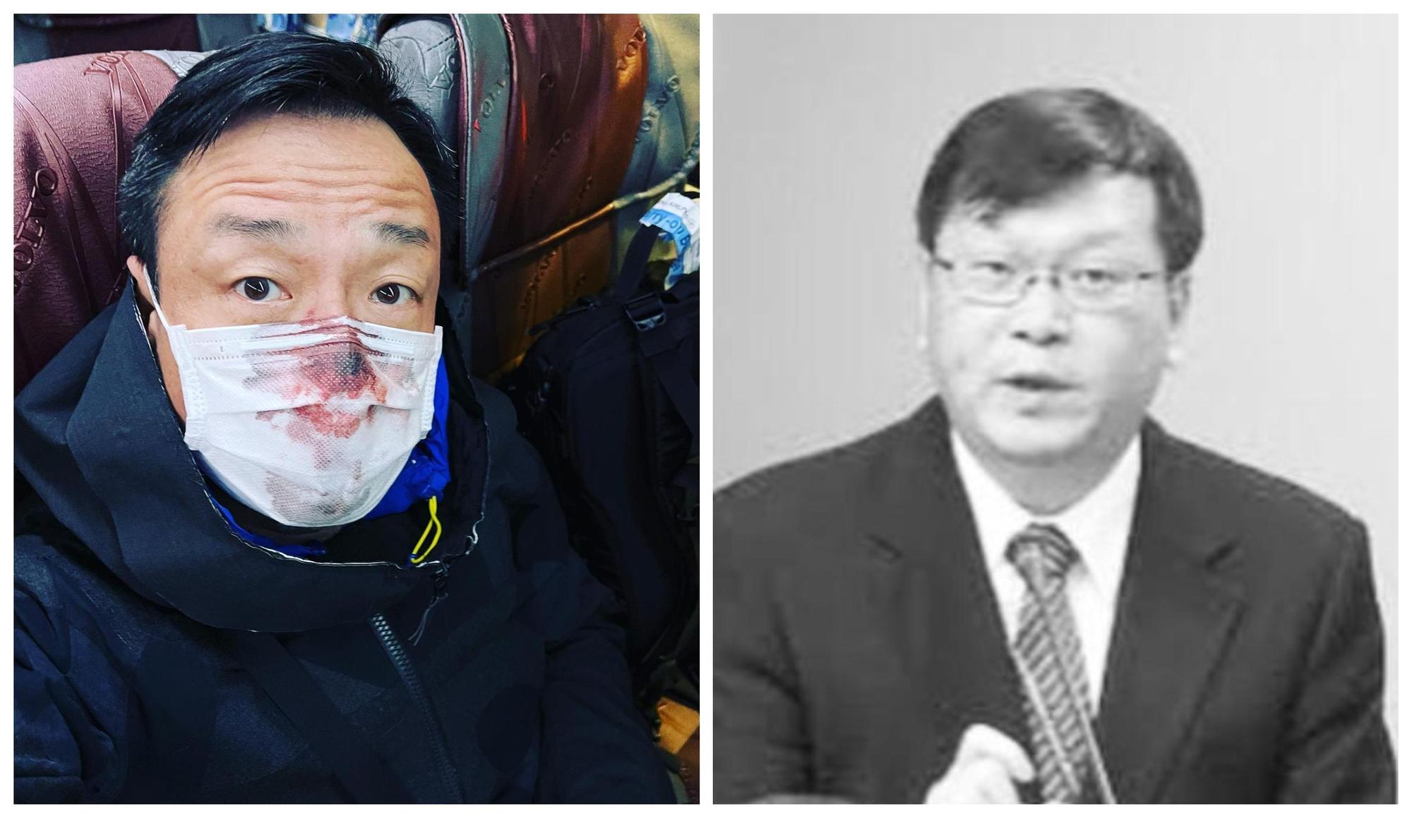 王喜(左圖)昨在臉書貼出莊人祥的黑白照,直言「不知莊人祥是誰」引起爭議。(翻攝王喜臉書)