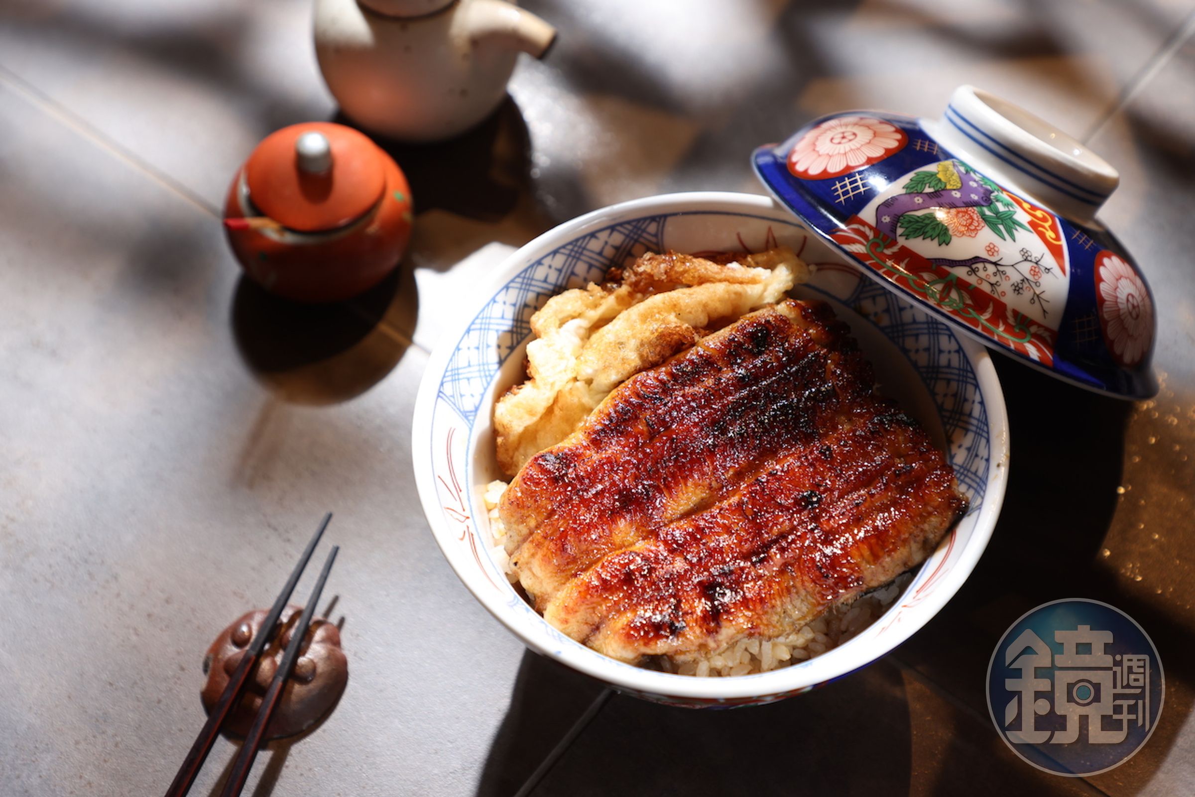 「蒲燒鰻魚飯」肉質鬆嫰，鹹甜交織。（600元／份）