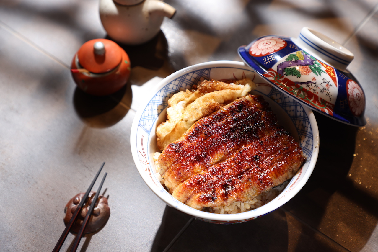 「蒲燒鰻魚飯」肉質鬆嫰，鹹甜交織。（600元／份）