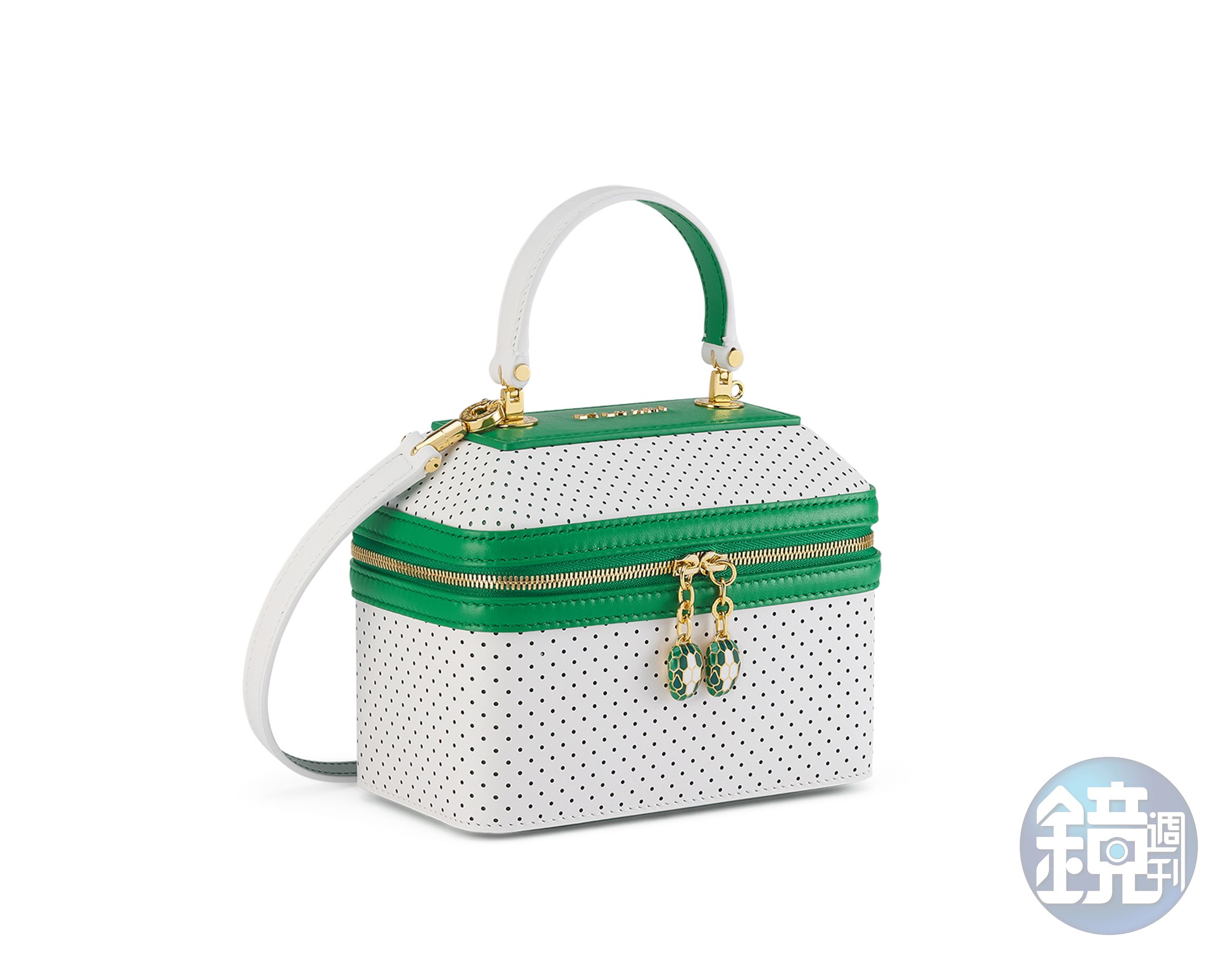 CASABLANCA x BVLGARI Serpenti Forever小牛皮珠寶盒包。NT$87,400（寶格麗提供）