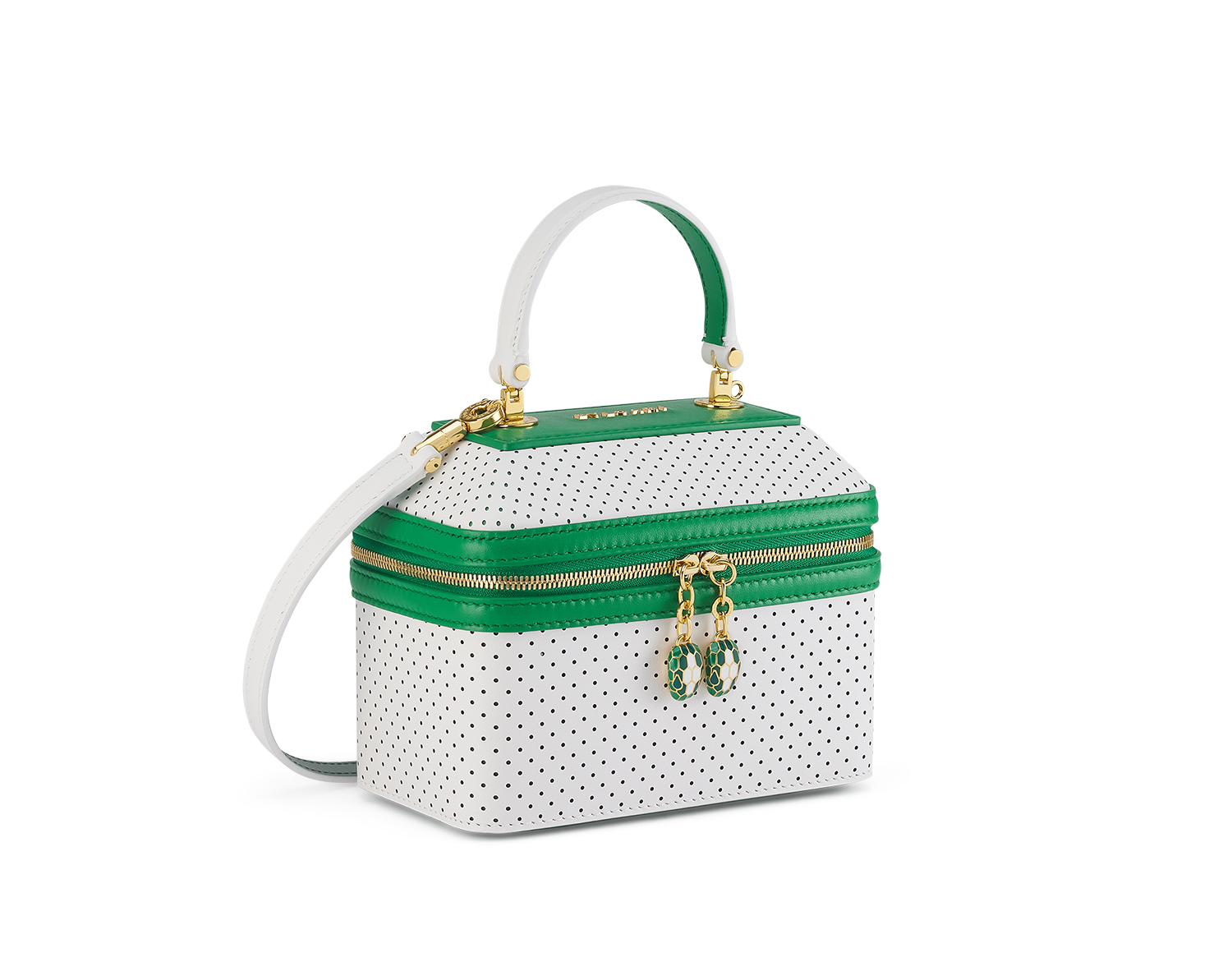 CASABLANCA x BVLGARI Serpenti Forever小牛皮珠寶盒包。NT$87,400（寶格麗提供）
