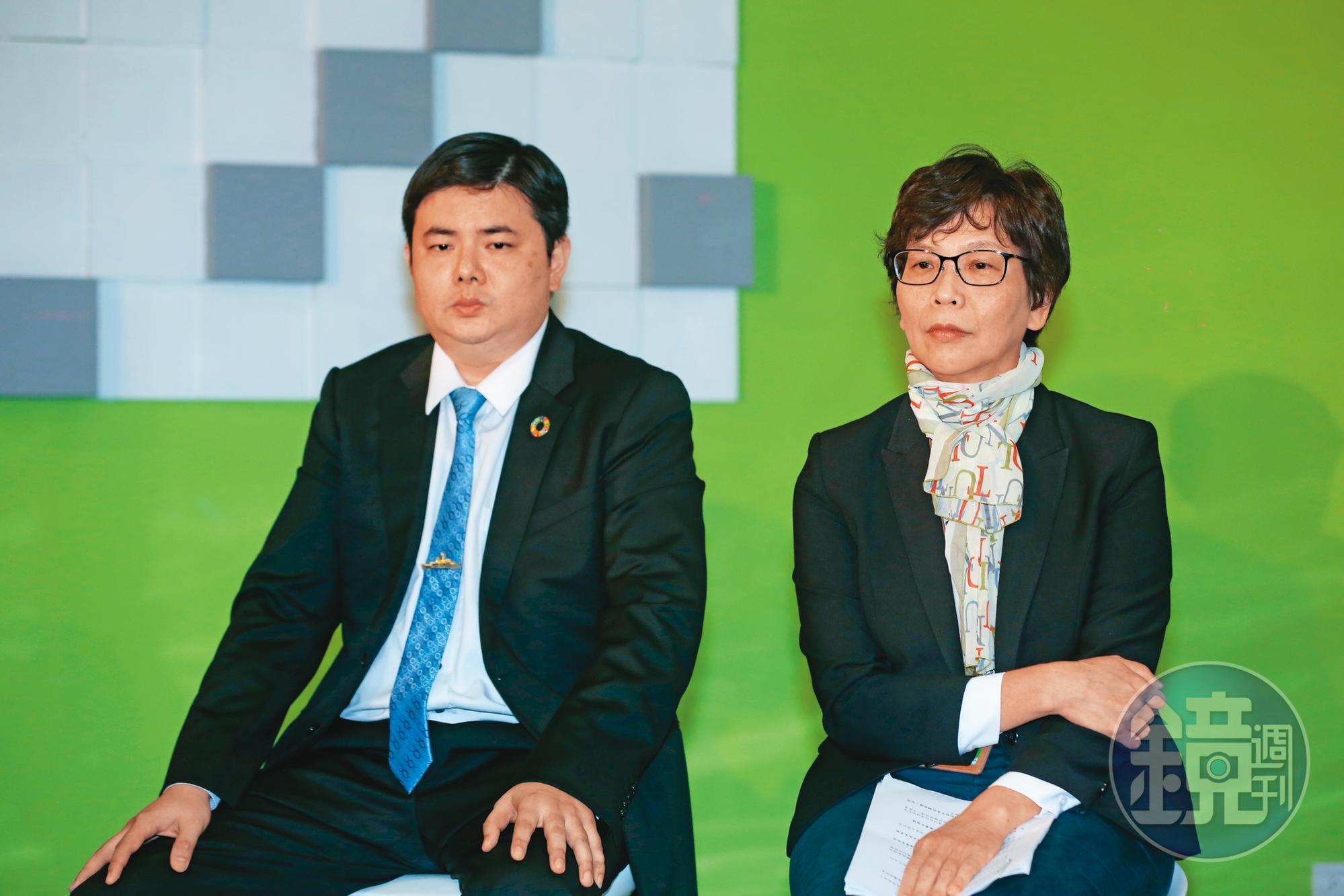 柯文哲心腹蔡壁如（右）2月重返民眾黨中央擔任要職，基層不滿她黨務、人事一把抓，猶如地下祕書長，近日正醞釀連署要她下台。
