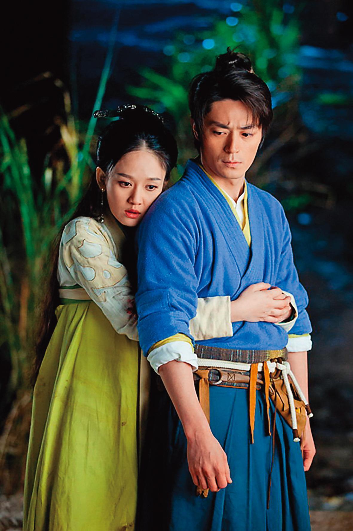 陳喬恩（左）和霍建華（右）8年前合作《笑傲江湖》，之後就沒有交集。（東方IC）