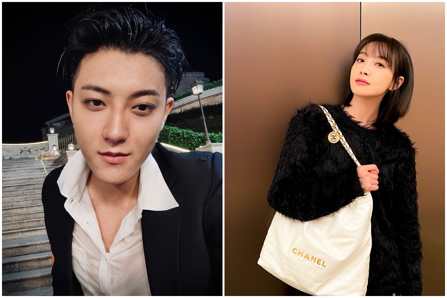 黃子韜、宋茜是同鄉，在韓國發展時爆出花邊，但也有人覺得是姐弟情誼而已。（翻攝黃子韜IG 宋茜微博）