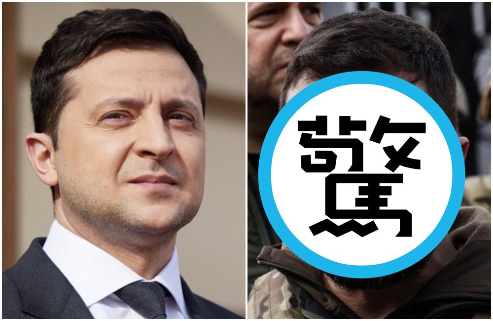 澤倫斯基自戰爭開打後容貌產生驚人變化。（翻攝kgorchinskaya推特）