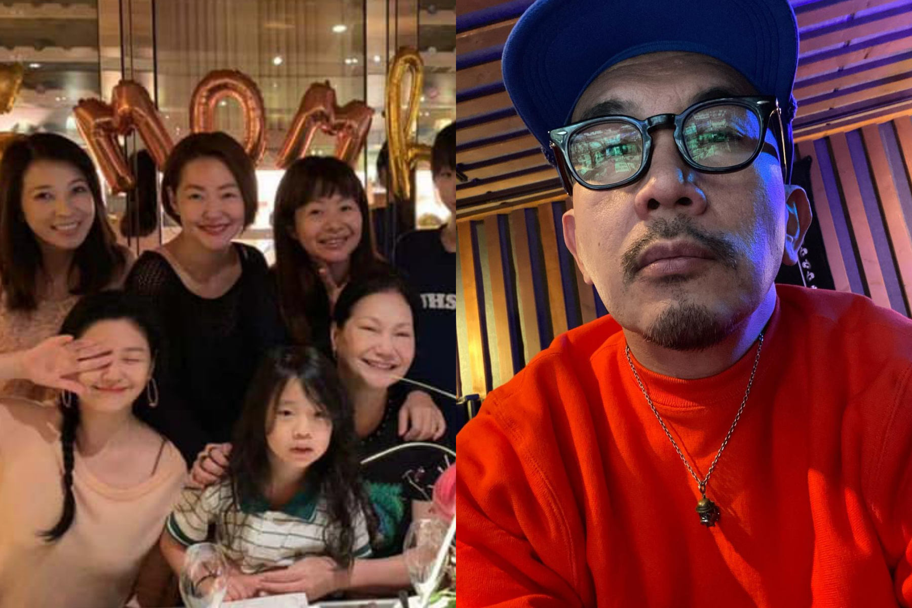 小S（左圖後排中）透露，姊夫具俊曄（右圖）已和S媽（左圖下排右）吃過飯。（翻攝自小S臉書、具俊曄IG）