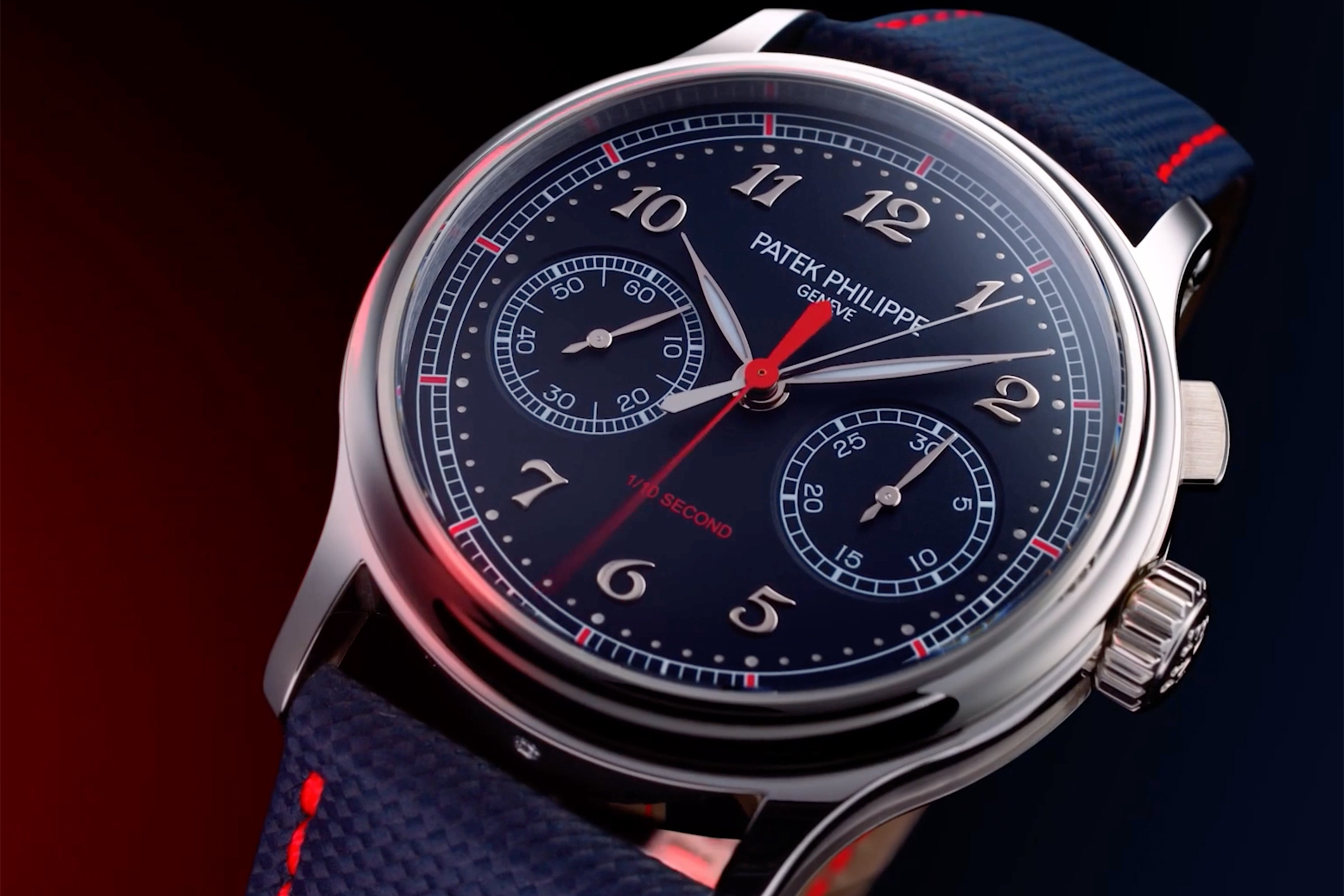 Ref. 5470P-001是百達翡麗首款可測量至1/10秒的計時碼錶。