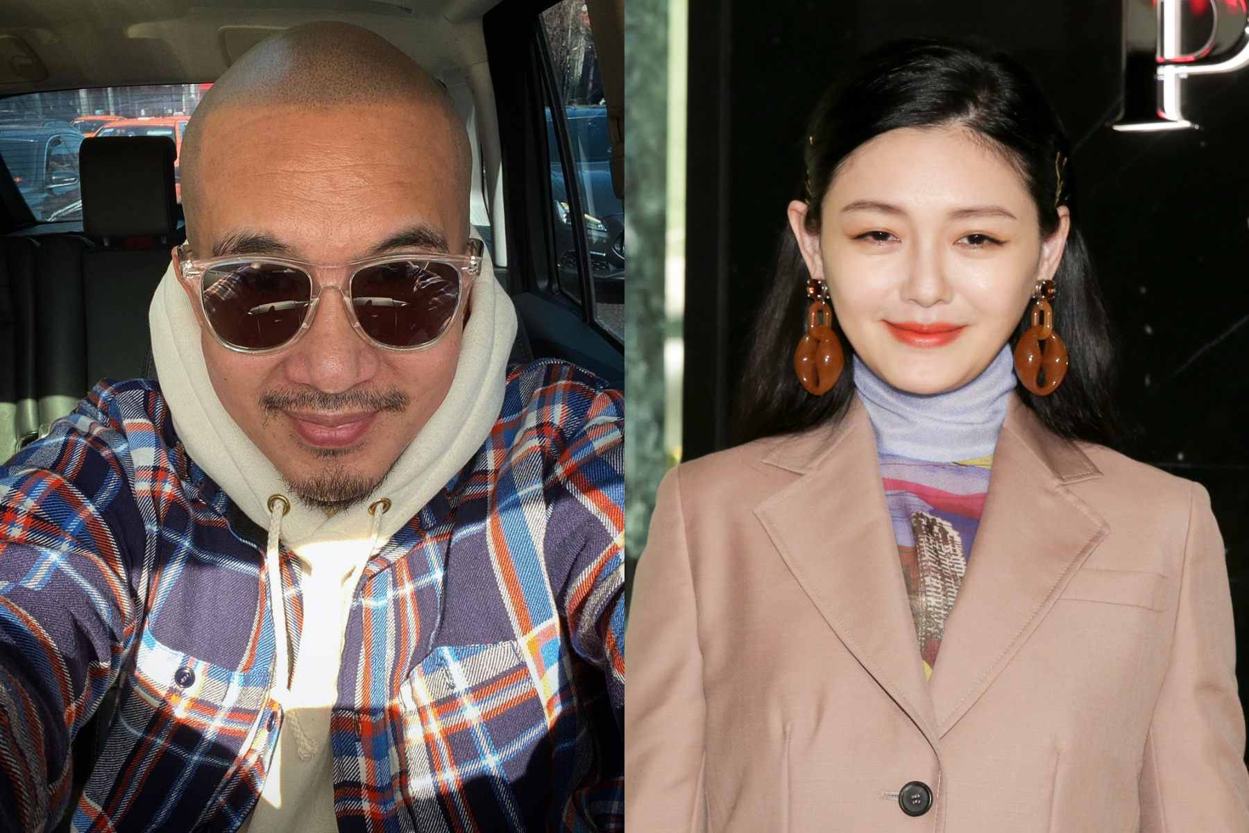 韓星具俊曄（左）不僅為愛來台，還與大S（右）火速登記結婚。（翻攝自具俊曄IG、本刊資料照）