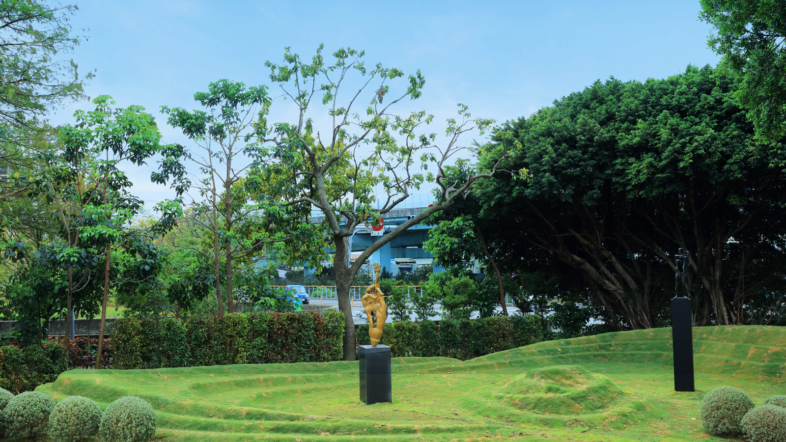 板橋區大觀段984地號、新興段1164-10地號綠美化完工