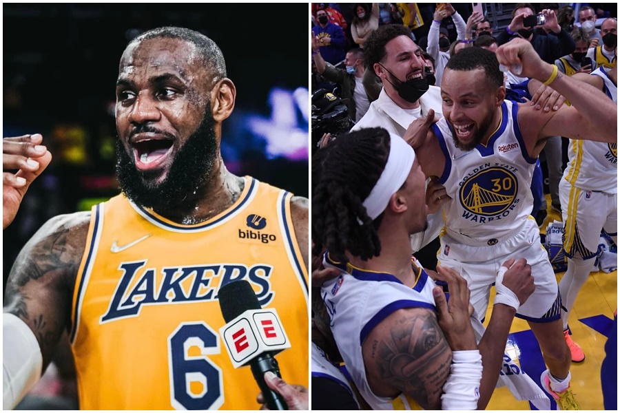 詹姆士公開表示，柯瑞是他最想合作的球員。（翻攝自LeBron James、Stephen Curry臉書）
