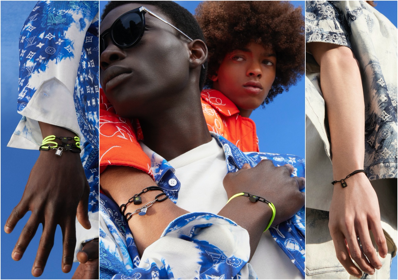 已逝的Virgil Abloh為路易威登打造的第二個Silver Lockit手鏈系列。（LOUIS VUITTON提供）