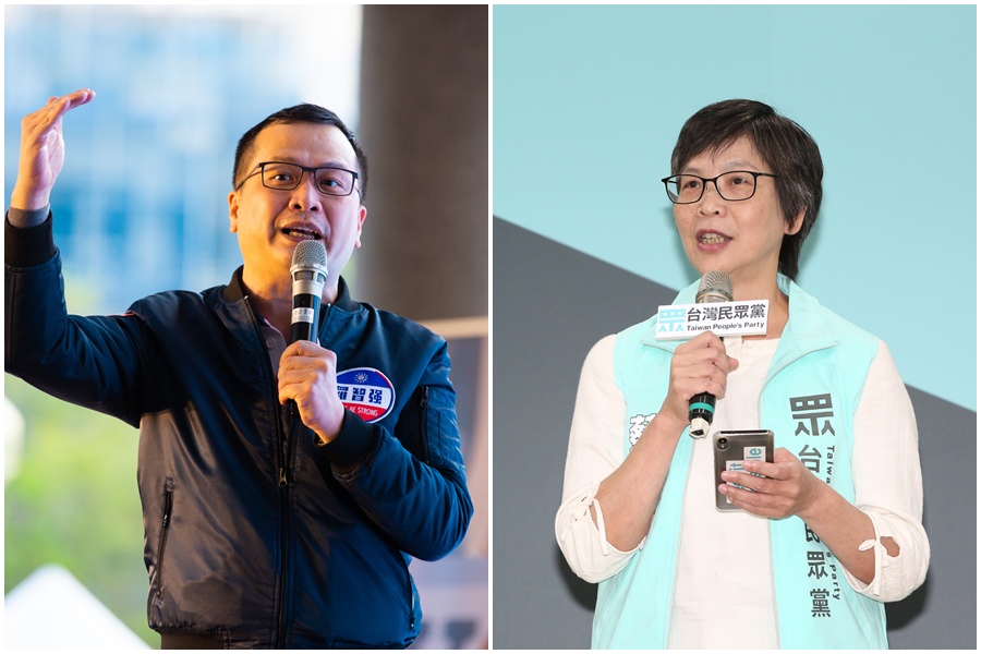 民眾黨立委蔡壁如（右圖）歡迎羅智強（左圖）入黨，更誇讚他是「一級戰將」。（本刊資料照）