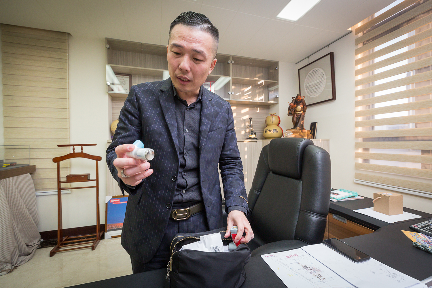 郭晉宏患有氣喘，隨身帶著藥物與擴張劑，也因為氣喘，他逼自己1年內減重24公斤。