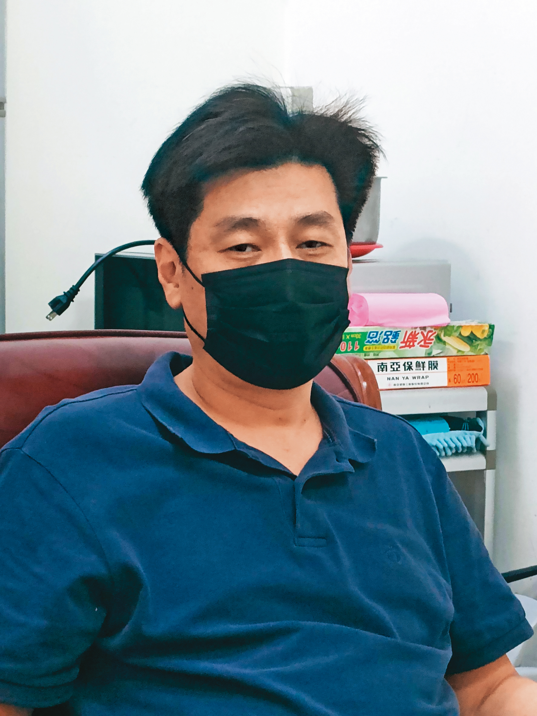 小隊長蕭建邦（圖）說，死者的嫩妻供詞矛盾，又急著回中國，啟人疑竇。