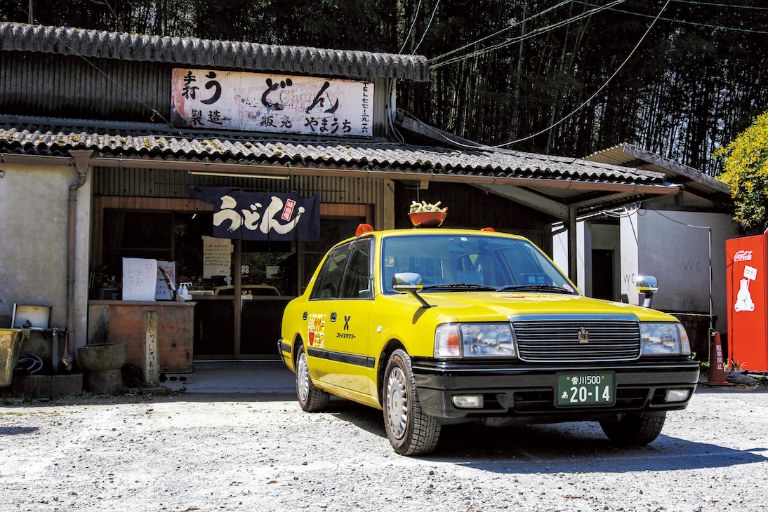 日本香川縣超可愛的「烏龍麵計程車」。（香川縣提供）