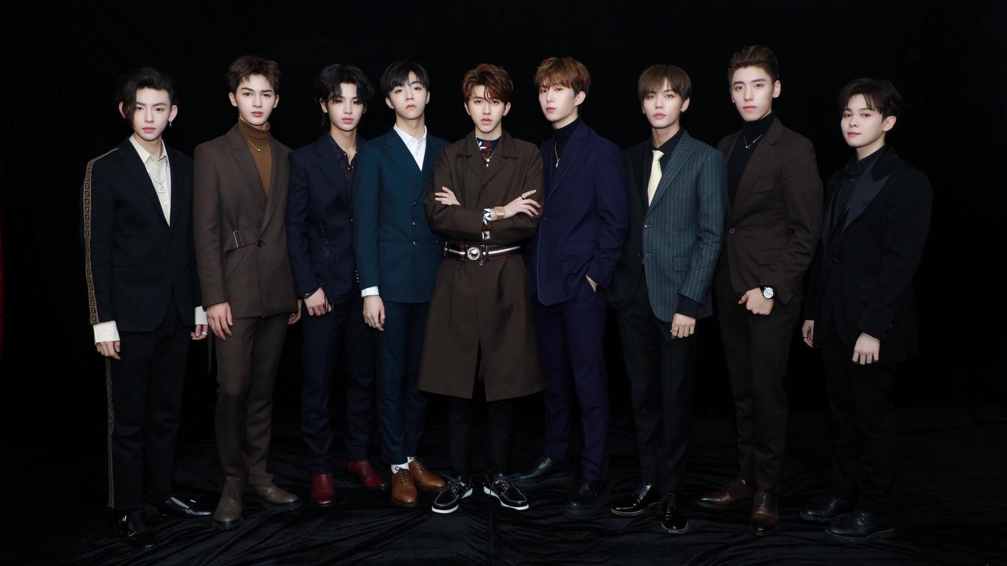 《偶像練習生》的前九名組成了限定團體NINE PERCENT。（翻攝NINE PERCENT臉書）
