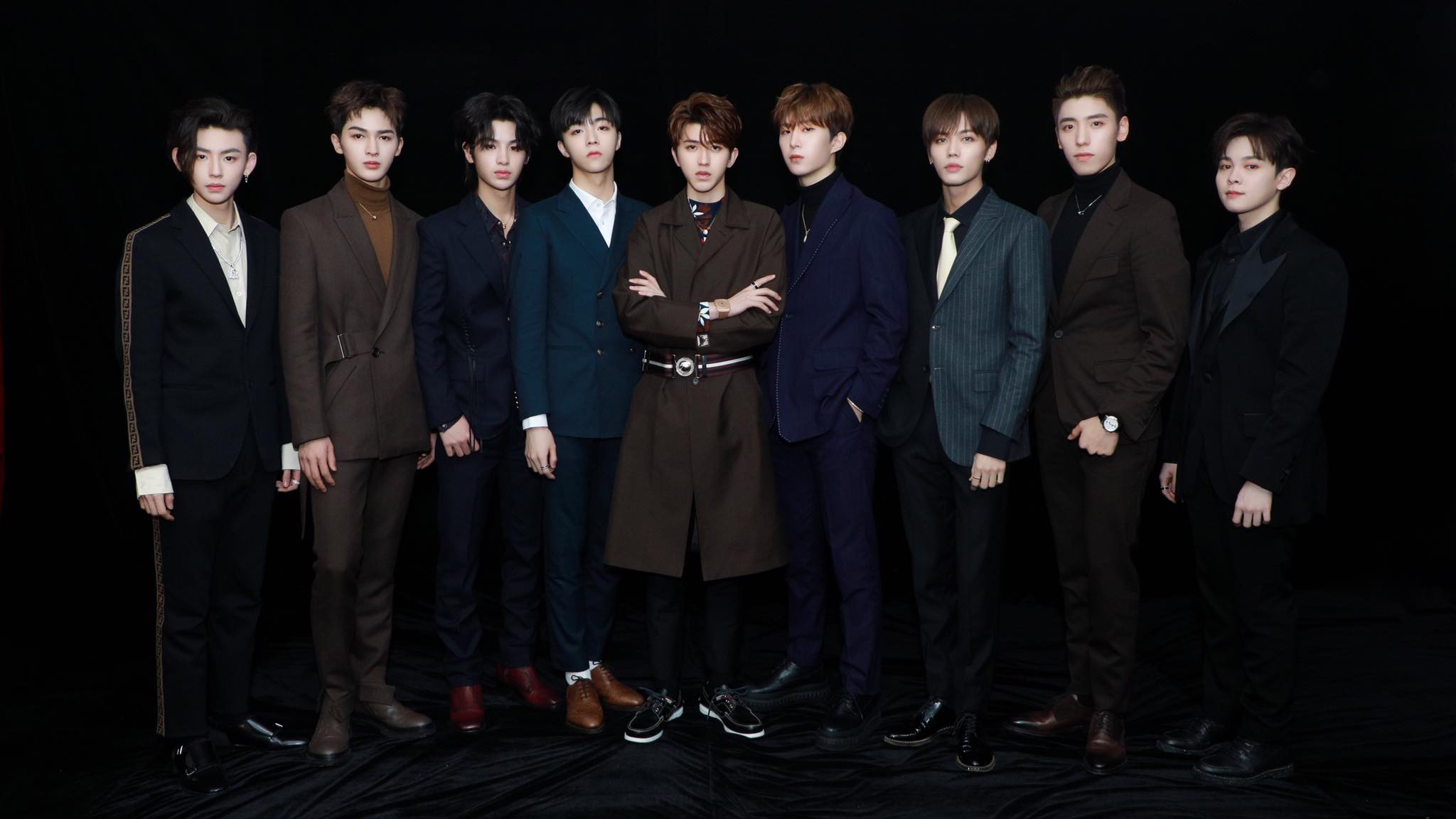 《偶像練習生》的前九名組成了限定團體NINE PERCENT。（翻攝NINE PERCENT臉書）
