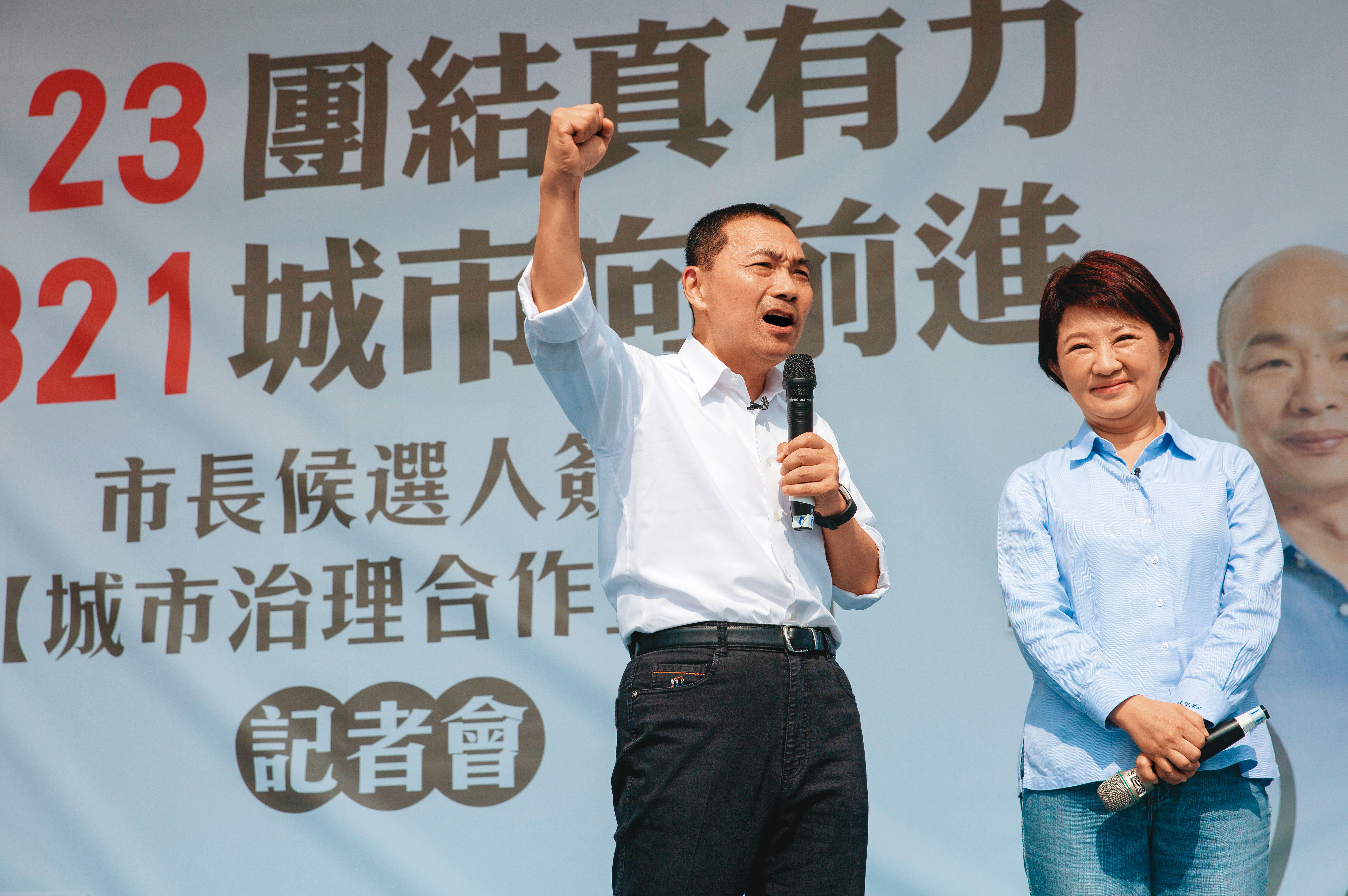 侯友宜（左）被寄望帶領藍軍扛起北部選情，盧秀燕（右）近日也私下表態願當中部的領頭羊。