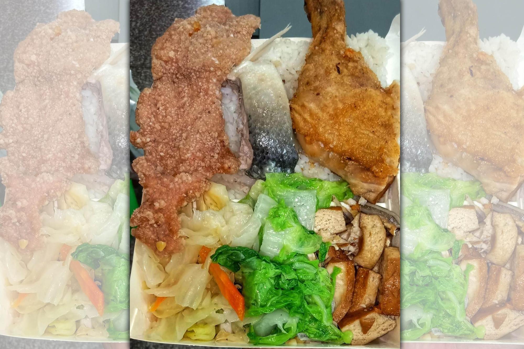 網友在分享CP值超高的自助餐便當,引發熱烈迴響。(翻攝自臉書爆料公社)
