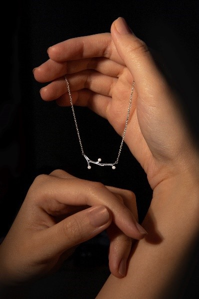 棲息之枝珍珠項鍊。NT$4,300(Olivia Yao Jewellery提供)