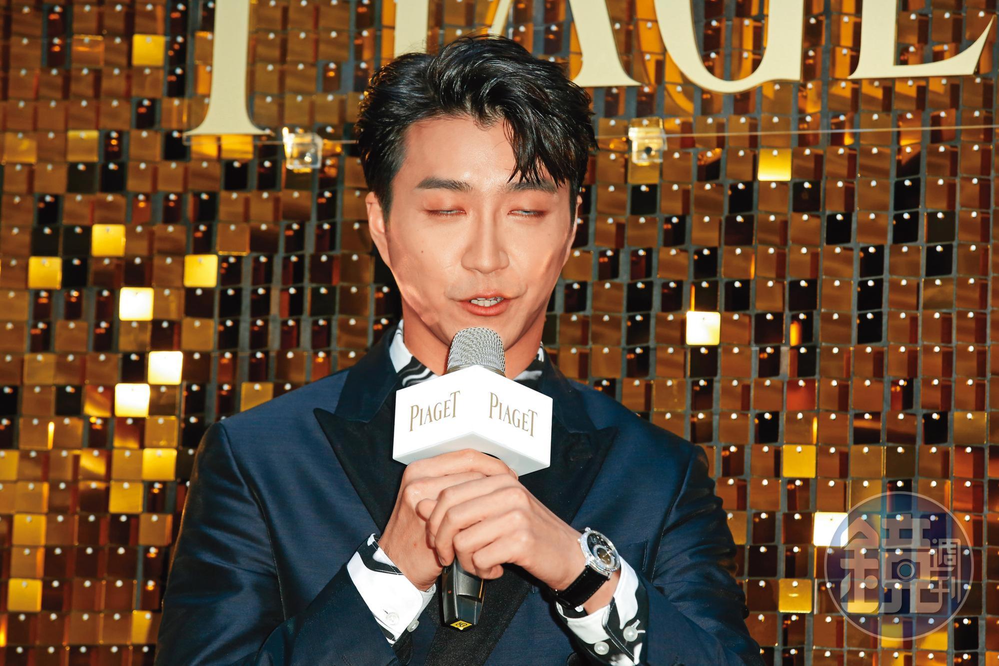 江宏傑一臉「累擱」(Lag),你累了嗎?(拍肩)
