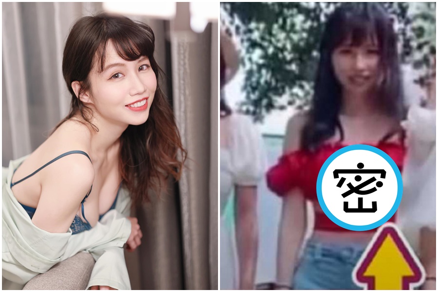 中華職棒啦啦隊「樂天女孩」小帆日前因為被姐妹分享走光影片，掀起關注。（翻攝自琳妲是0蛋YouTube、小帆臉書）