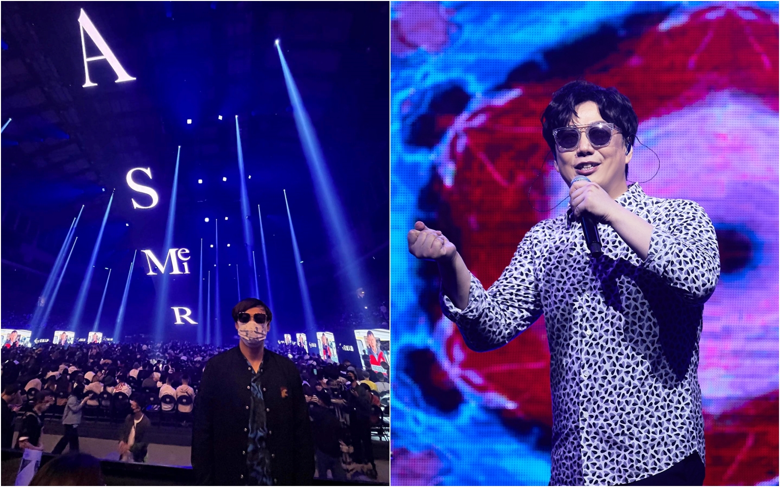 蕭煌奇上週參加阿妹演唱會，被網友開地獄哏玩笑也大氣回應。（翻攝自蕭煌奇臉書）