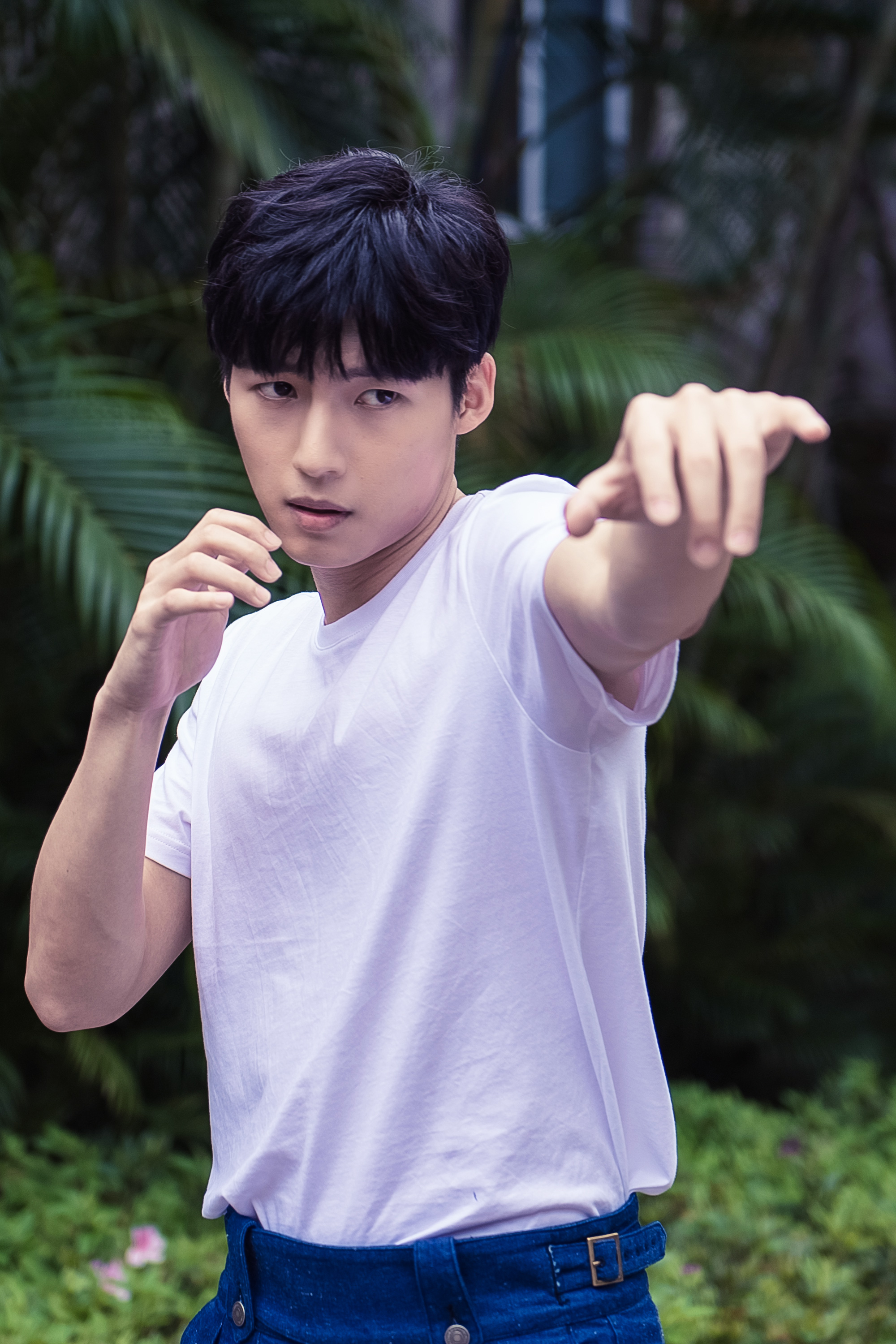 有武術底子的劉育仁想成為武打演員。（LiTV提供）