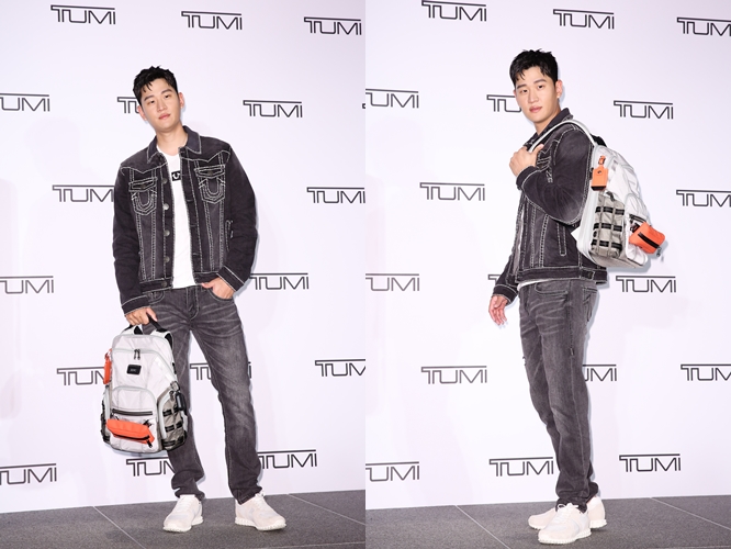 周興哲下午出席TUMI新品記者會。