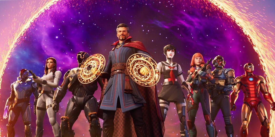 Epic Games旗下遊戲《要塞英雄》被視為元宇宙的代表之一,近期也與電影《奇異博士》合作。(翻攝自要塞英雄官網)