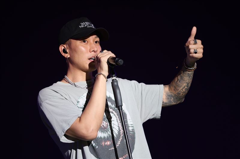 瘦子日前在「屏東三大日音樂節」壓軸演出。（屏東縣政府提供）