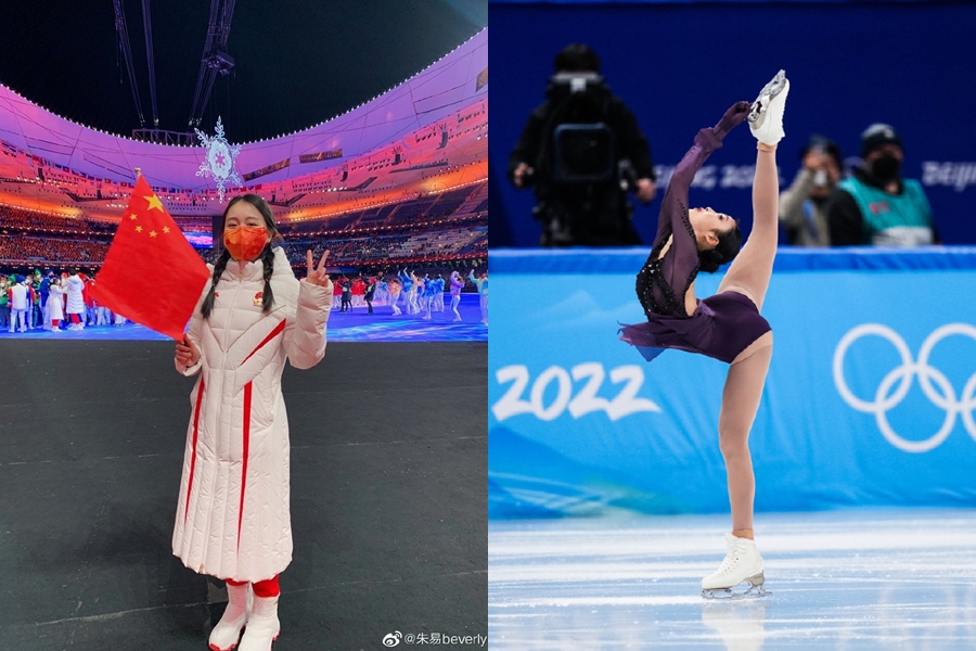 來自美國的19歲花滑小將朱易才因為冬奧慘摔被罵翻，近日又因保送大學一事引發爭議。（翻攝自朱易微博）