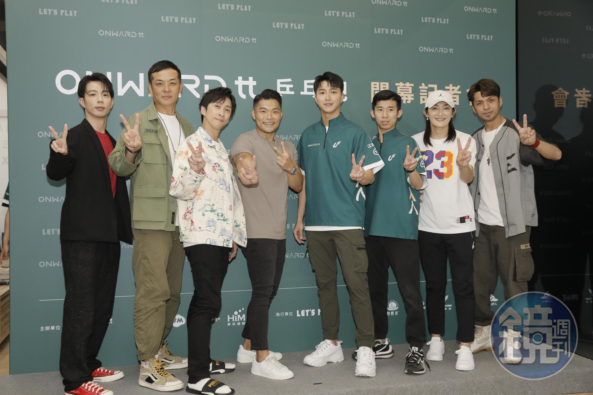 江宏傑在《全明星運動會》中的好友錢薇娟、陳漢典、姚元浩等都到場力挺。