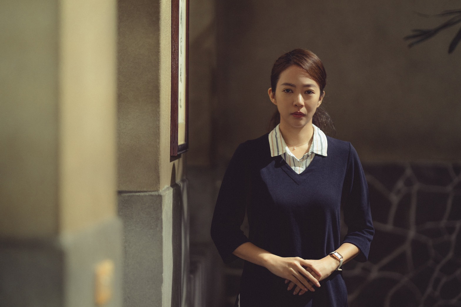 高宇蓁膽子大，戲裡不但頻頻臭臉冷對Selina，戲外還化上鬼妝嚇得Selina放聲尖叫。（皮諾丘電影提供）