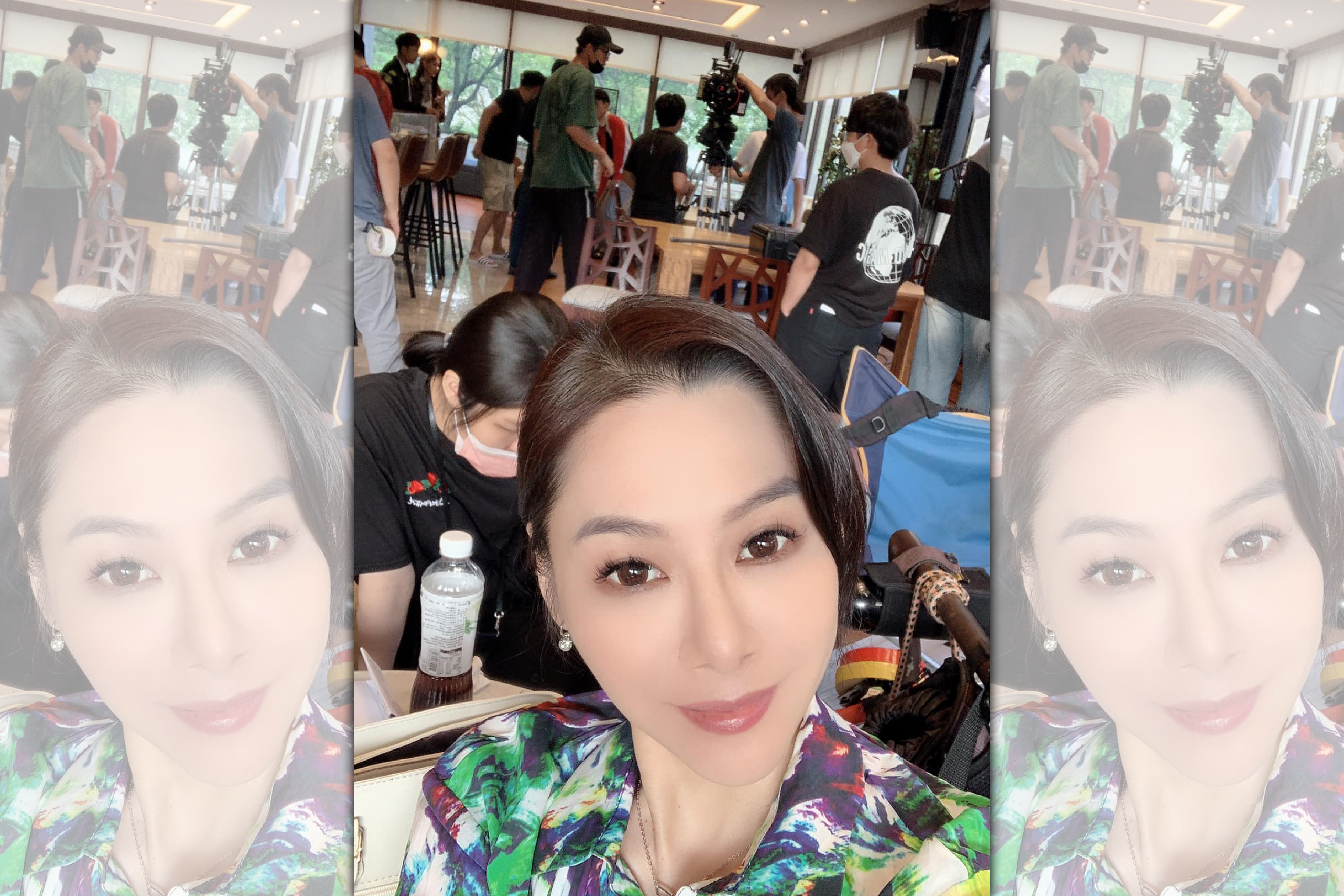 女星陳柏渝近日忙著為TVBS《機智校園生活》趕戲中。（翻攝自陳柏渝臉書）