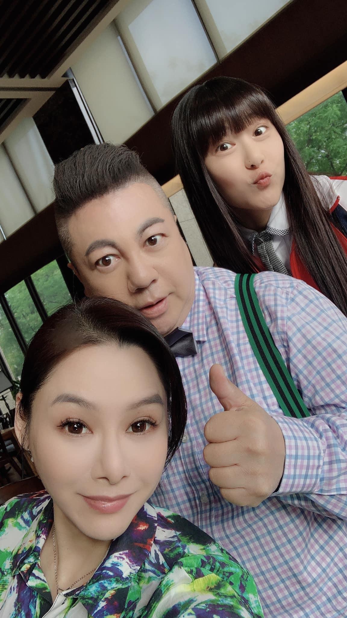 陳柏渝近日在TVBS《機智校園生活》跟賴雅琪、董至成有不少對手戲。(翻攝自陳柏渝臉書)