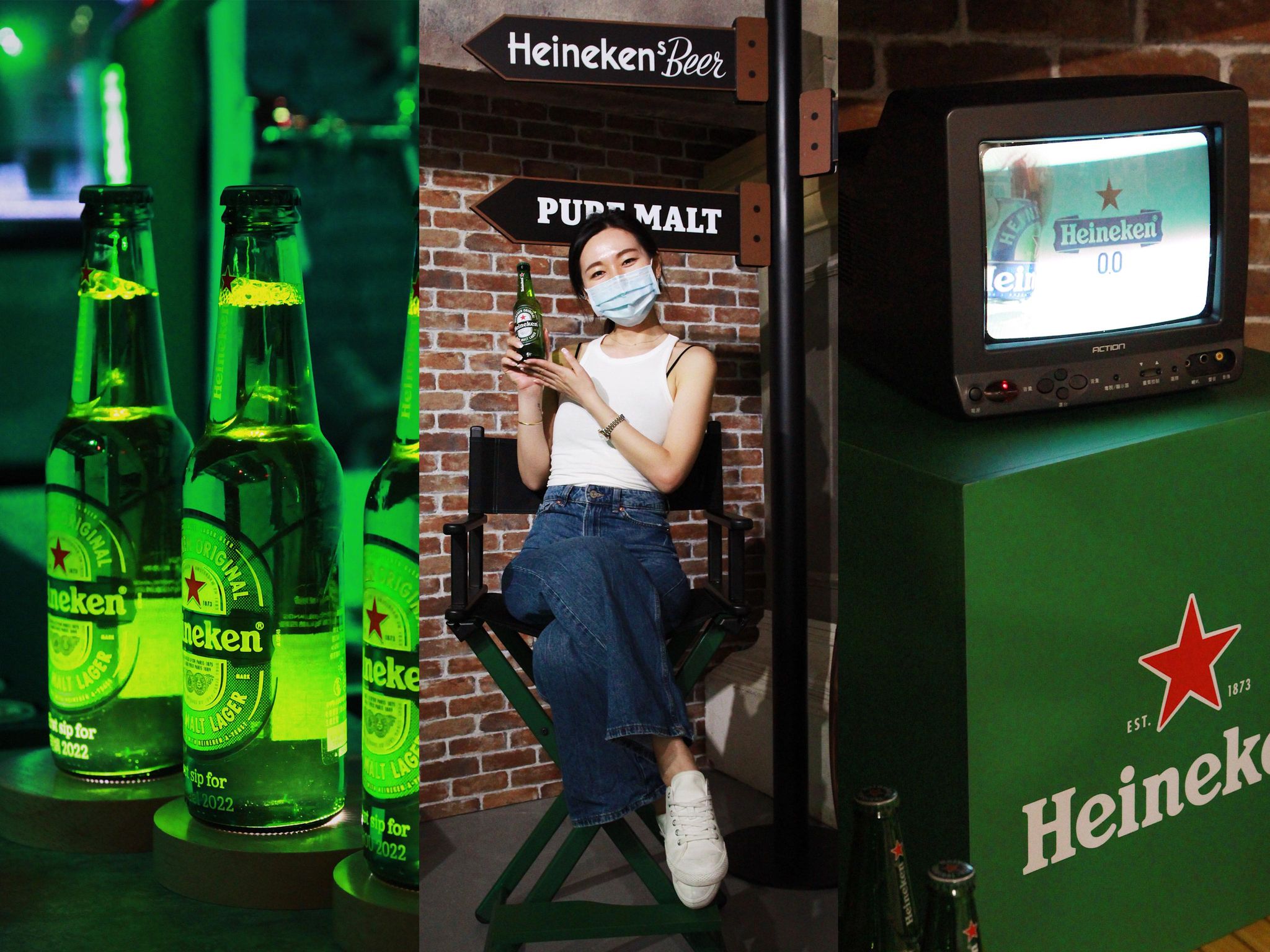 「海尼根 Star Brewing 探索星釀特展」除了超好拍，也有星級酒吧能夠現場直接開喝。