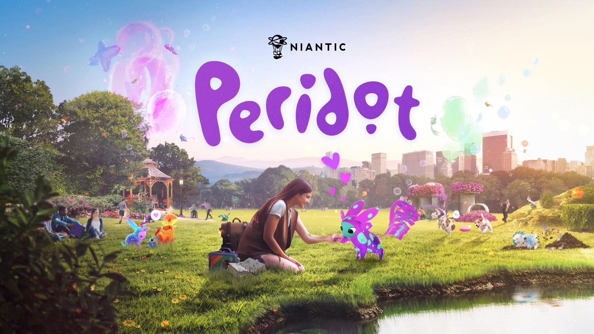 Niantic公開AR手遊新作《Peridot》。（翻攝《Peridot》官網）
